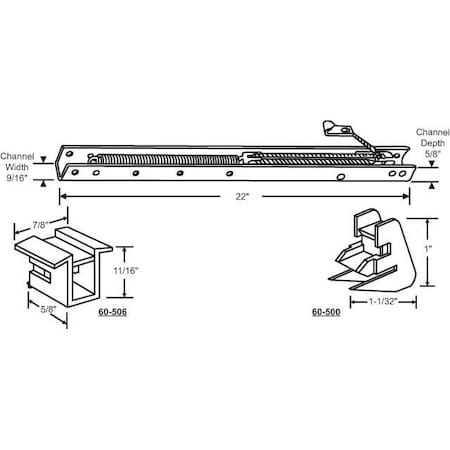 22in Window Channel Balance